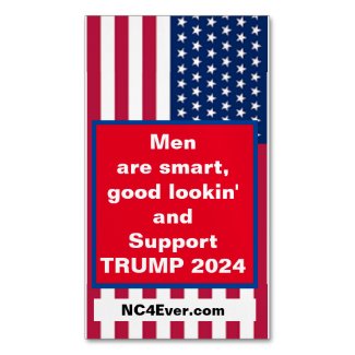 Men Support TRUMP 2024 25 Pk Magnets