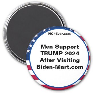 Men Support TRUMP 2024 After Fridge Magnet