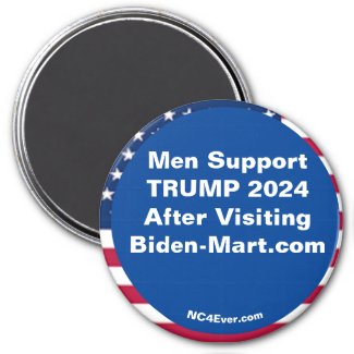 Men Support TRUMP 2024 After Fridge Magnet