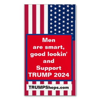 Men Support TRUMP 2024 Fridge Magnet