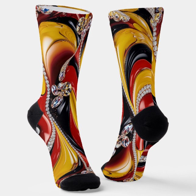 Men sustainable socks with Belgian Colors (Angled)