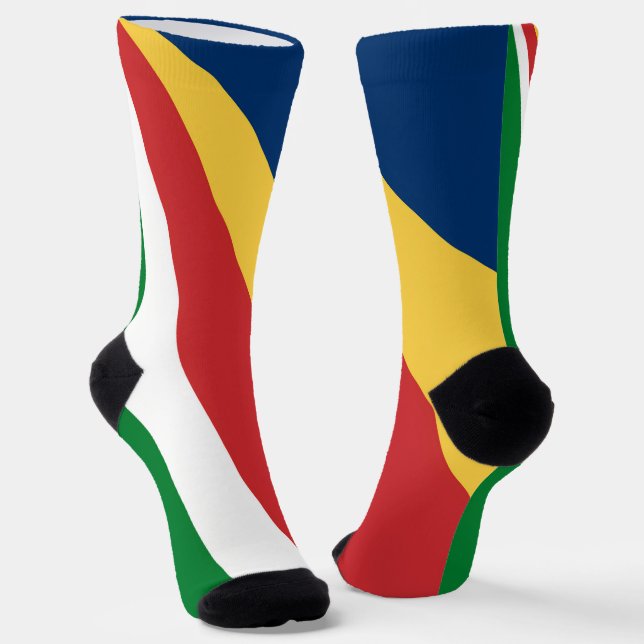 Men sustainable socks with Seychelles Colors (Angled)