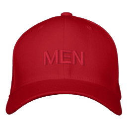 MEN Text Name Flexfir Wool Men&#39;s Handsome Cool-Hat Embroidered Baseball Cap