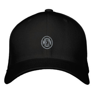 MEN Text Name Flexfir Wool Men's Handsome Cool-Hat Embroidered Baseball Cap