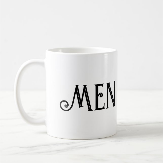 Men Text Valeria font Drinkware Classic Tea Coffee Mug (Left)