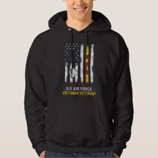 Men U.S Air Force Vietnam Veteran, USAF Veteran Fl Hoodie
