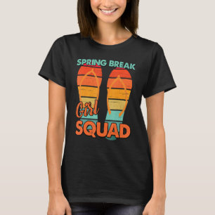 Men Vintage Spring Break Retro Girl Squad Vacation T-Shirt