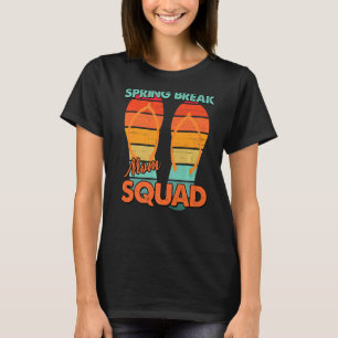 Men Vintage Spring Break Retro Mom Squad Vacation T-Shirt