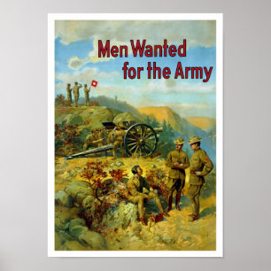 Men Wanted For The Army -- WW1 Poster
