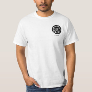 Men White Business Logo Custom T-Shirt