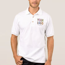 Men White Business Polo Shirt with Custom Logo Men White Business Polo Shirt with Custom Logo
