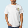 Men White Value T-Shirt with Custom Company Logo