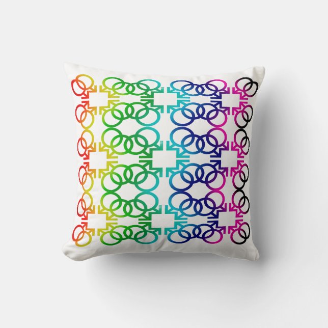 MEN WHO LOVE TO LOVE MEN THROW PILLOW (Front)