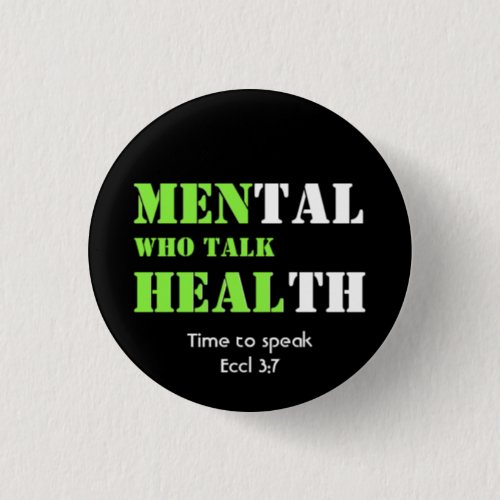 MEN WHO TALK HEAL Custom Text Mental Health Button