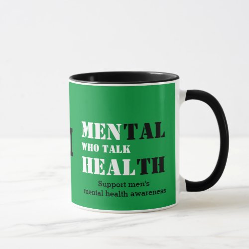 MEN WHO TALK HEAL Mental Health Monogram Mug