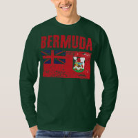 Men Women Bermuda National Pride Distress Bermuda T-Shirt