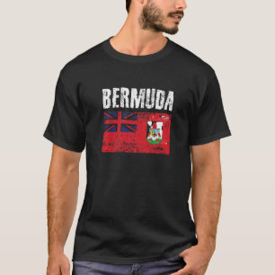 Men Women Bermuda National Pride Distress Bermuda T-Shirt