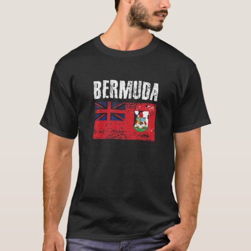 Men Women Bermuda National Pride Distress Bermuda  T_Shirt