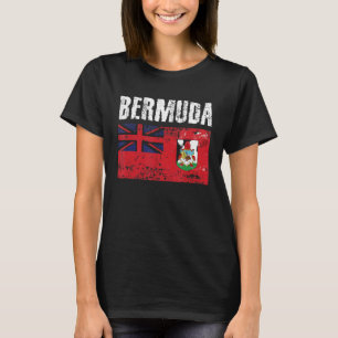 Men Women Bermuda National Pride Distress Bermuda T-Shirt