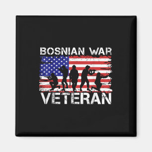 Men Women Bosnian War Veteran Magnet