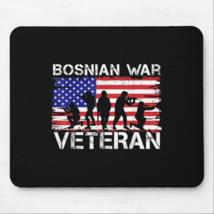 Men Women Bosnian War Veteran Mouse Pad