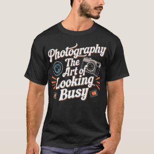 Men Women Camera Photography Cameraman Funny Photo T-Shirt