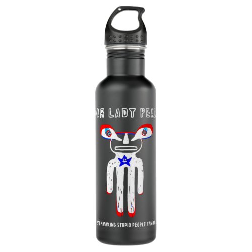 Men Women Canadian Our Lady Rock Peace Band Funny  Stainless Steel Water Bottle