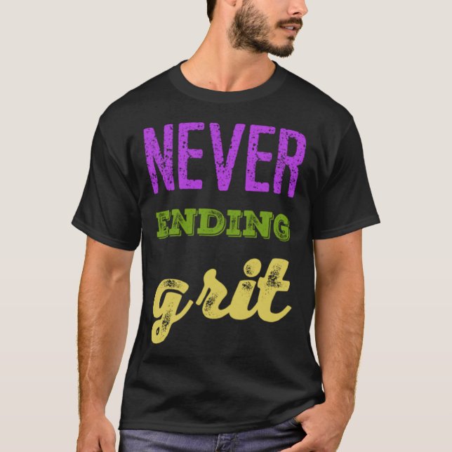 Men Women  G R I Positivity Chalkboard Apparel T-Shirt (Front)