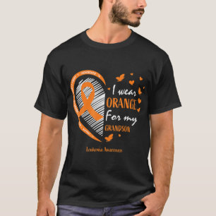 Men Women I Wear Orange For My Grandson Leukemia A T-Shirt