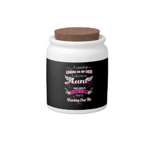 Men Women Loss Aunt In Loving Memorial My Aunt Candy Jar