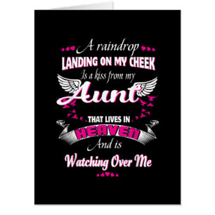 Men Women Loss Aunt In Loving Memorial My Aunt Card