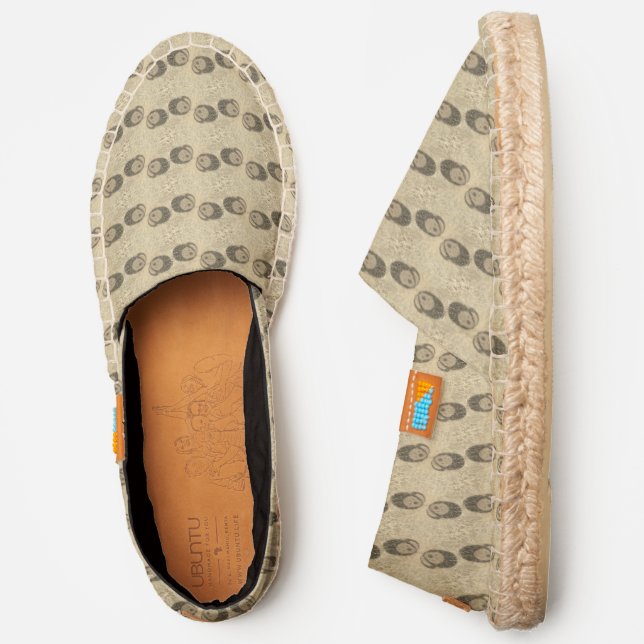 Men Women Modern Ying Yang Toucans Espadrilles (Side)