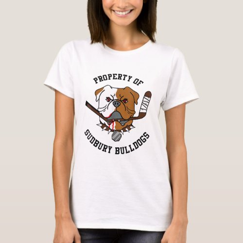 Men Women Property of Sudbury Bulldog  T_Shirt