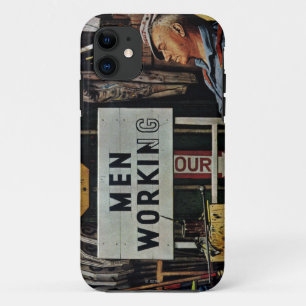 Men Working iPhone 11 Case