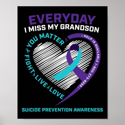 Men You Problem Prevention Grandson Suicide Awaren Poster