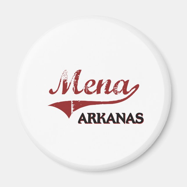 Mena Arkansas City Classic Magnet (Front)