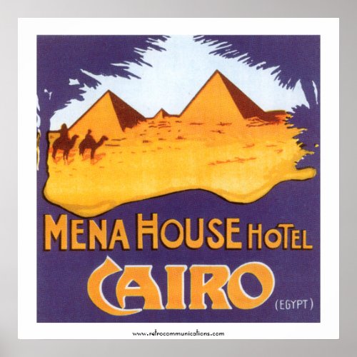 Mena House Hotel Cairo Poster