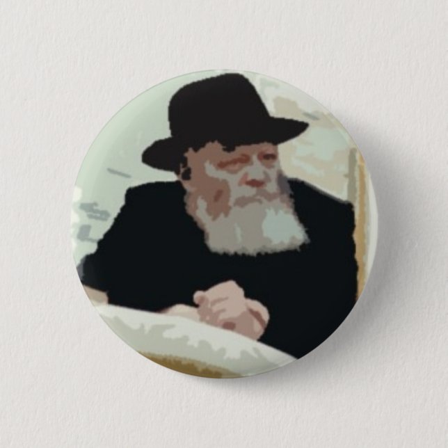 Menachem Mendel Schneersohn Button (Front)