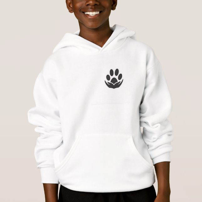 Menacing Alpha Dog Snarl – Urban Ink Style Graphic Hoodie (Front)