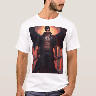 Menacing Devil Angel Warrior T-Shirt Design