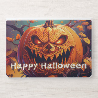 Menacing Jack-o-Lantern Glowing Eyes Halloween HP Laptop Skin