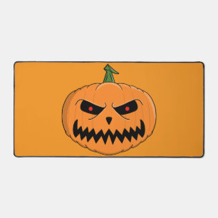 Menacing Jack O'Lantern Halloween Desk Mat
