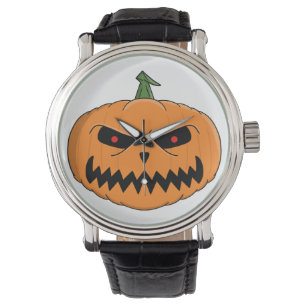 Menacing Jack O'Lantern Halloween Watch