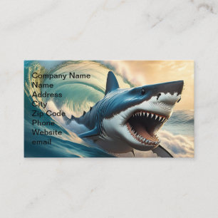 Menacing Shark Business Card