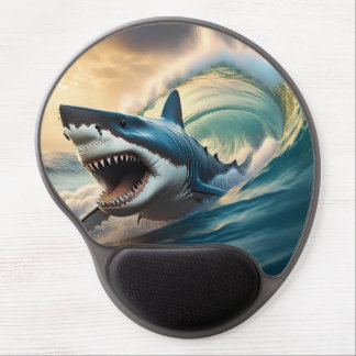 Menacing Shark Gel Mouse Pad