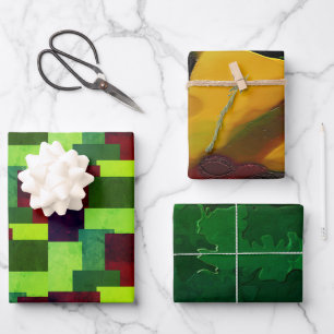 "Menagerie of Designs" Wrapping Paper Sheets