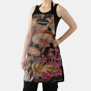 Menagerie of Mushrooms  Apron