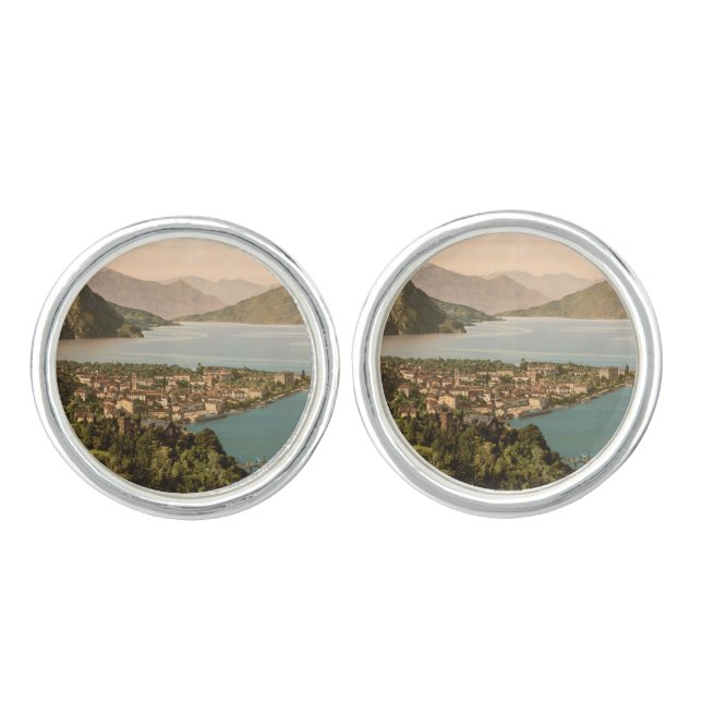 Menaggio III, Lake Como, Lombardy, Italy Cufflinks (Front)