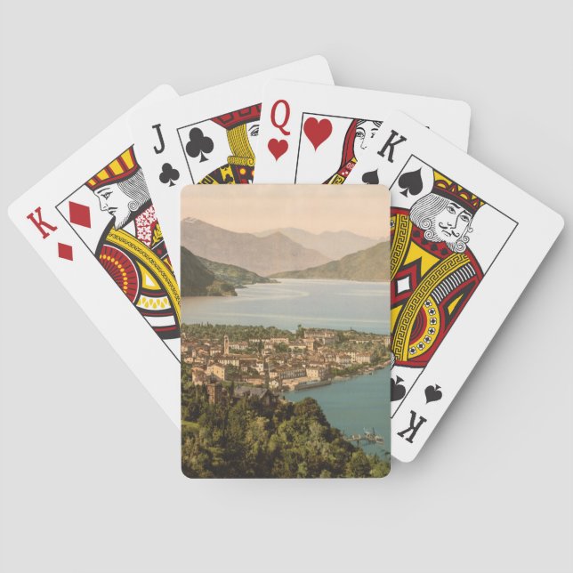 Menaggio III, Lake Como, Lombardy, Italy Poker Cards (Back)