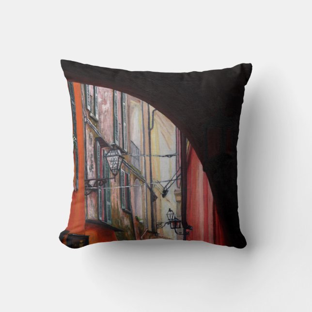 Menaggio lanterns 2012 throw pillow (Front)